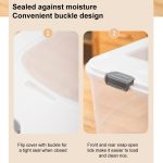 Pull-Top-Reiskübel, versiegelte, insekten- und feuchtigkeitsbeständige Aufbewahrungsbox für Lebensmittel, zufällige Farblieferung, Small 7.5kg Capacity, Large 10kg Capacity – Bild 5