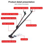 Verdickte Angelruten-Turmhalterung aus Edelstahl, 2.4m Black – Bild 3