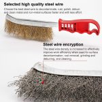 BBQ-Grilldraht-Reinigungsbürste mit Griff, Stainless Steel, Copper Plating – Bild 3