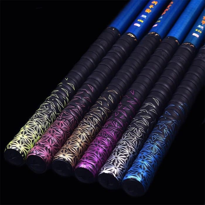 EDA005602401.jpg GUANGYU 1,8 m Farbverlauf, bunter Griffgurt, Kiel-Handkleber, verdickter, rutschfester, schweißabsorbierender Angelrutenkleber, Random Color – Bild 1