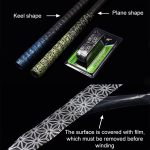 GUANGYU 1,8 m Farbverlauf, bunter Griffgurt, Kiel-Handkleber, verdickter, rutschfester, schweißabsorbierender Angelrutenkleber, Random Color – Bild 4