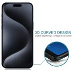 Vollständige Anti-Spionage-Siebdruckfolie aus gehärtetem Glas, For iPhone 15 Pro Max / 15 Plus, For iPhone 15 Pro / 15 – Bild 4