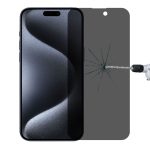 Hochtransparente, vollflächige Anti-Spionage-Hartglasfolie, For iPhone 15 Pro Max / 15 Plus, For iPhone 15 Pro / 15