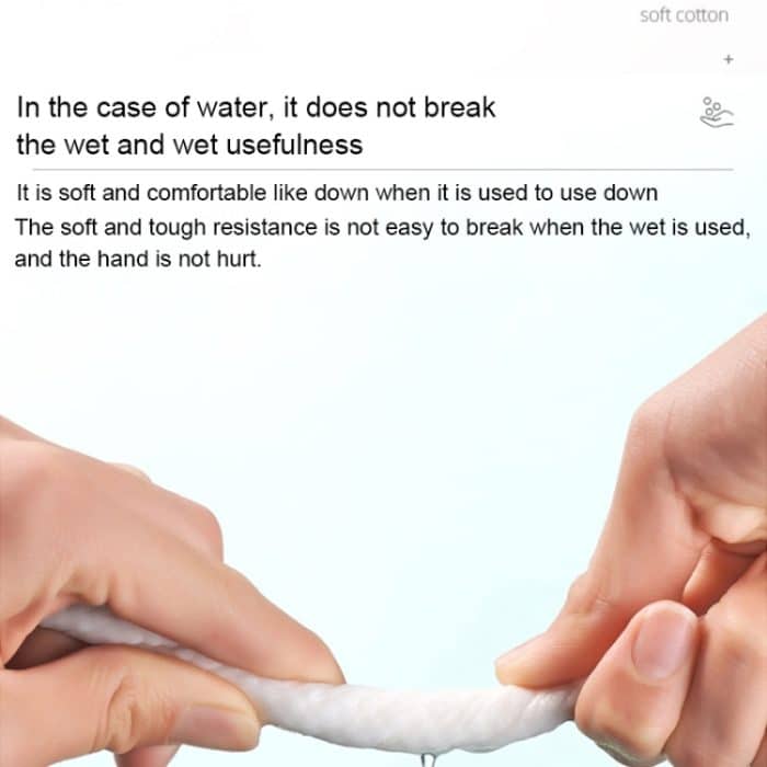 QINGCHEN Einweg-Gesichtstücher, verdicktes Perlenmuster, nass und trocken, doppelter Verwendungszweck, 60pcs / Pack – Bild 3