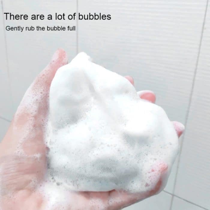 Gesichtswaschschaumnetz, kleines Schaumnetz, Seifenschaumnetz – Bild 6