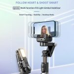 Q18 Desktop Intelligent Tracking Gimbal Stabilizer Multifunktions-Fülllicht-Selfie-Stick – Bild 2