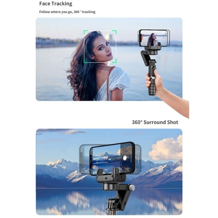 Q18 Desktop Intelligent Tracking Gimbal Stabilizer Multifunktions-Fülllicht-Selfie-Stick – Bild 3