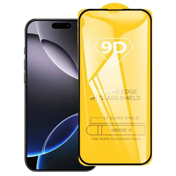 9D Vollkleber-Displayschutzfolie aus gehärtetem Glas, For iPhone 16 Pro Max, For iPhone 16 Pro, For iPhone 16 Plus, For iPhone 16, For iPhone 15 Plus / 15 Pro Max, For iPhone 15 / 15 Pro – Bild 1