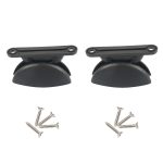 A8628 2 Paar halbrunder Haltesatz für Wohnmobilluken mit Schrauben