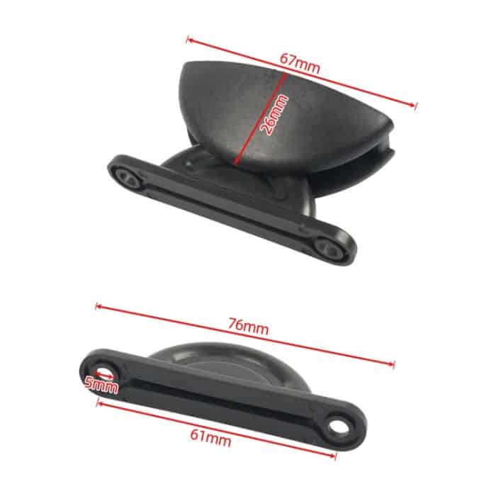 A8628 2 Paar halbrunder Haltesatz für Wohnmobilluken mit Schrauben – Bild 5