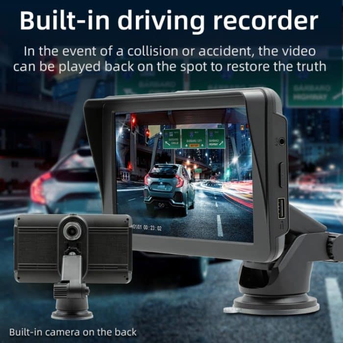 B5570 Auto-MP5-Player im SunShade-Stil, 7 Zoll, kabelloses CarPlay, unterstützt die Verbindung von Mobiltelefonen – Bild 2