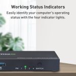 AIMOS AM-KVM401 4K 60Hz HDMI 4 In 1 Out KVM-Switch – Bild 11