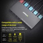 AIMOS AM-KVM401 4K 60Hz HDMI 4 In 1 Out KVM-Switch – Bild 9