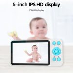 YE9-C1 5 Zoll Dual Mode 2,4G + 915M Video Nachtsicht Baby Monitor Überwachungskamera, YE9-C1 (US Plug), YE9-C1 (EU Plug) – Bild 2