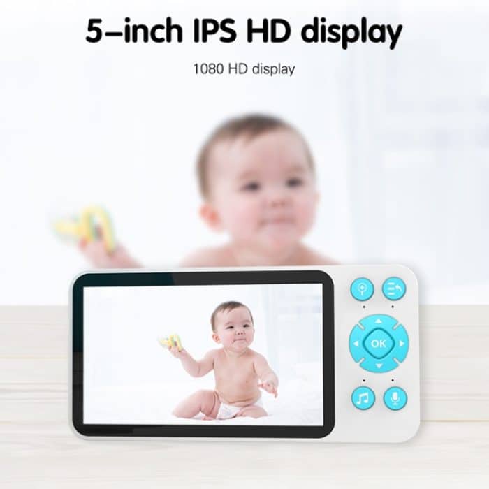 YE9-C1 5 Zoll Dual Mode 2,4G + 915M Video Nachtsicht Baby Monitor Überwachungskamera, YE9-C1 (US Plug), YE9-C1 (EU Plug) – Bild 2
