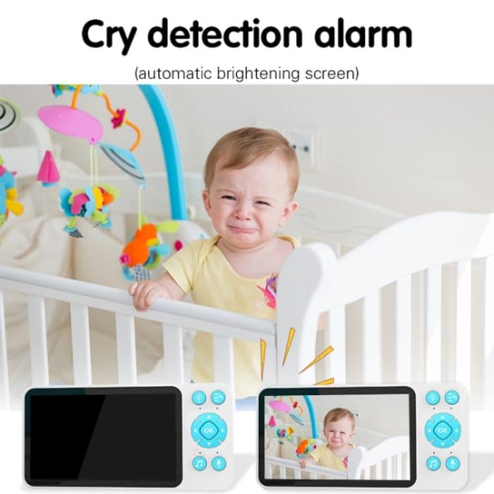 YE9-C1 5 Zoll Dual Mode 2,4G + 915M Video Nachtsicht Baby Monitor Überwachungskamera, YE9-C1 (US Plug), YE9-C1 (EU Plug) – Bild 3