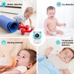 YE9-C1 5 Zoll Dual Mode 2,4G + 915M Video Nachtsicht Baby Monitor Überwachungskamera, YE9-C1 (US Plug), YE9-C1 (EU Plug) – Bild 9