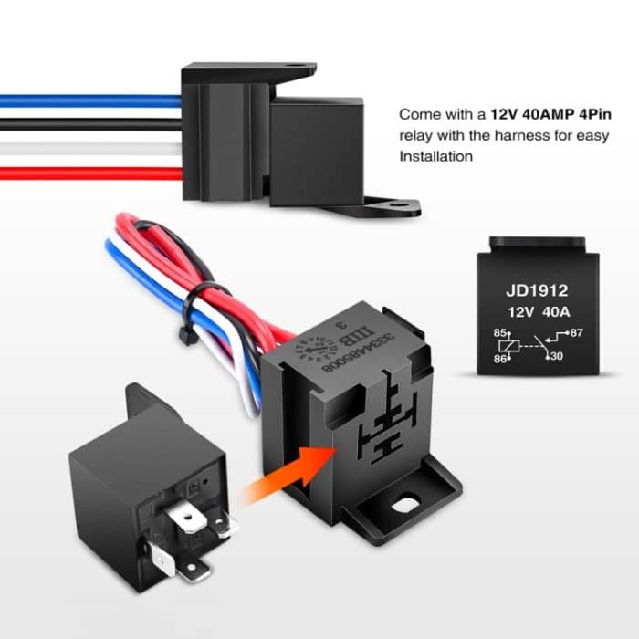 12-V-Autorennen-Zündschalttafel mit Schalter, Motorstartknopf und Relaiskabelbaum, 5 in 1, 4 in 1, 2 in 1 – Bild 2