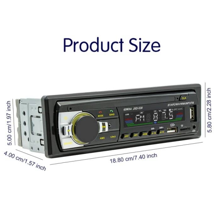 JSD-530 Bluetooth 5.0 Auto-MP3-Player unterstützt FM / Smart Voice Assistant / Mobile APP – Bild 2