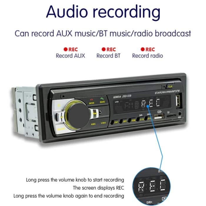 JSD-530 Bluetooth 5.0 Auto-MP3-Player unterstützt FM / Smart Voice Assistant / Mobile APP – Bild 7