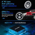 C0090 7 Zoll Auto bunter runder Angel Eye Scheinwerfer – Bild 5