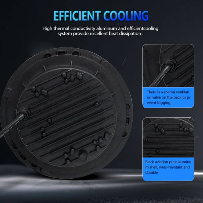 C0090 7 Zoll Auto bunter runder Angel Eye Scheinwerfer – Bild 9