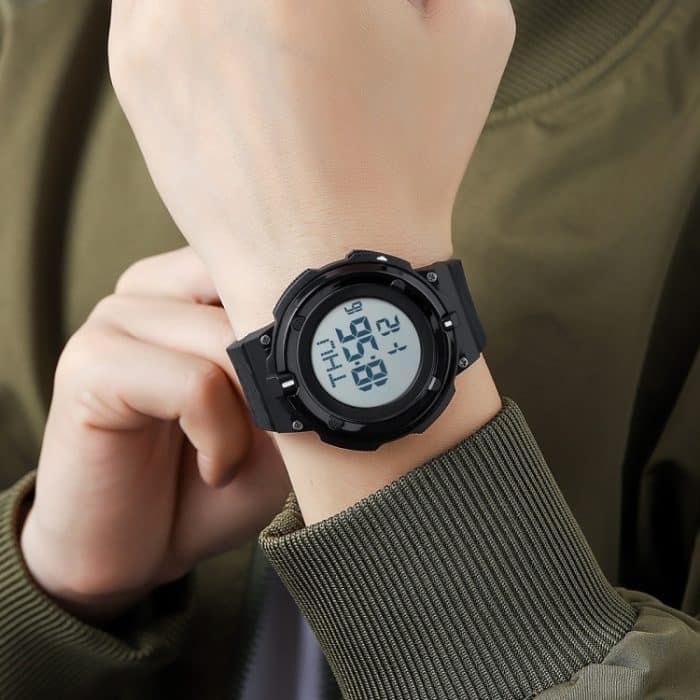 SKMEI 2010 Multifunktionale Herren-Armbanduhr, 50 m wasserdicht, leuchtend, digital – Bild 9