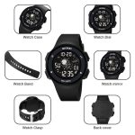 SKMEI 2068 Multifunktionale Herren-Digital-Armbanduhr, 50 m wasserdicht, nachtleuchtend, für Sport – Bild 2