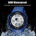 SKMEI 2068 Multifunktionale Herren-Digital-Armbanduhr, 50 m wasserdicht, nachtleuchtend, für Sport – Bild 8