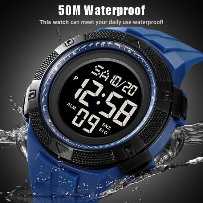 SKMEI 2078 Multifunktionale Herren 50M wasserdichte Sport-Mode-Digital-Armbanduhr – Bild 7