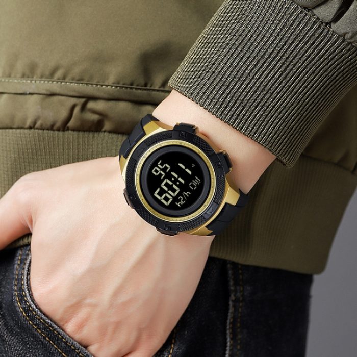 SKMEI 2078 Multifunktionale Herren 50M wasserdichte Sport-Mode-Digital-Armbanduhr – Bild 9
