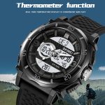SKMEI 2098 Multifunktionale Herren-Armbanduhr mit 50 m wasserdichtem Thermometer und Dual-Display – Bild 5