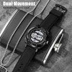 SKMEI 2098 Multifunktionale Herren-Armbanduhr mit 50 m wasserdichtem Thermometer und Dual-Display – Bild 6