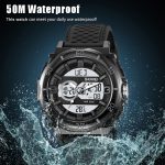 SKMEI 2098 Multifunktionale Herren-Armbanduhr mit 50 m wasserdichtem Thermometer und Dual-Display – Bild 7