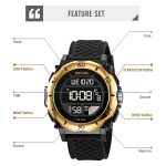 SKMEI 2099 Multifunktionale Herren Outdoor 50M wasserdichte leuchtende digitale Armbanduhr – Bild 3