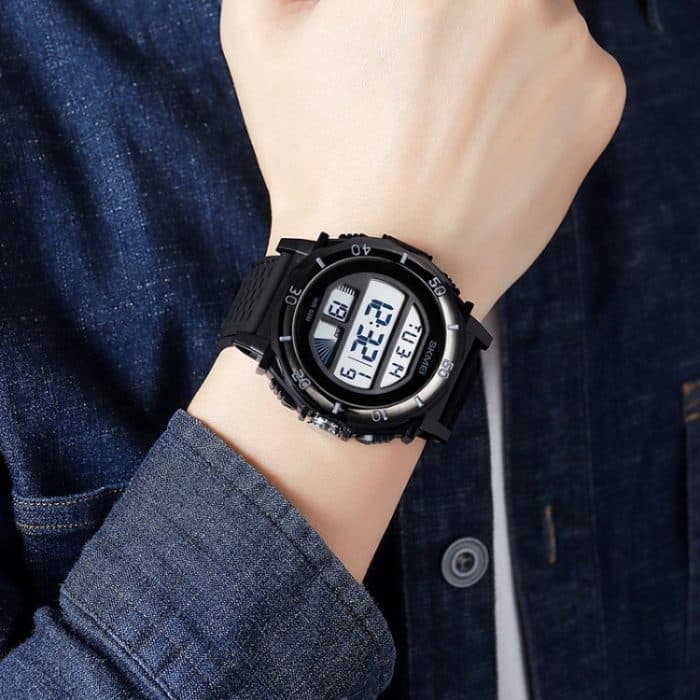 SKMEI 2099 Multifunktionale Herren Outdoor 50M wasserdichte leuchtende digitale Armbanduhr – Bild 8