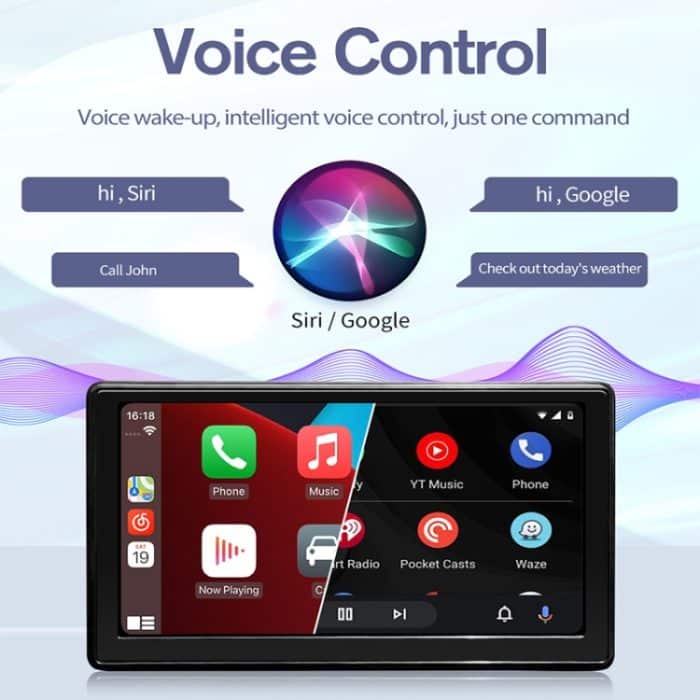 X70-1 Auto 7 Zoll IPS Tragbarer Smart-Bildschirm Drahtlose Bildschirmprojektion Carplay Android Auto, without Reversing Camera – Bild 12