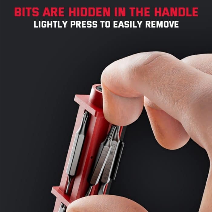JAKEMY JM-8195 21 in 1 S-2 Bits Schraubendreher mit quadratischem Griff – Bild 7