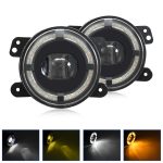 Y5 4 Zoll 1 Paar Lichtleiter Einzellinsen-Nebelscheinwerfer, For Jeep Wrangler JK 2 Door 2007-2015