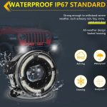 Y5 4 Zoll 1 Paar Lichtleiter Einzellinsen-Nebelscheinwerfer, For Jeep Wrangler JK 2 Door 2007-2015 – Bild 4