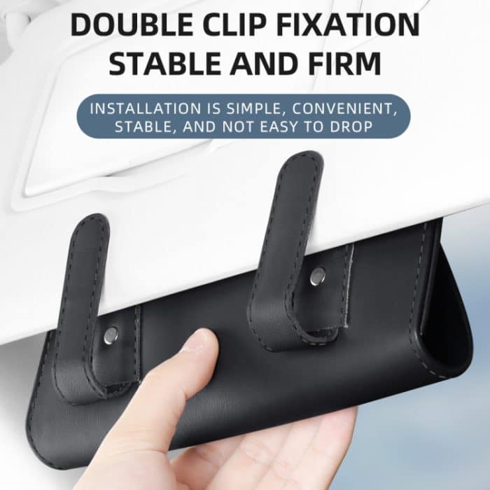 3064 Autobrillen-Aufbewahrungstasche aus Leder mit Napa-Struktur, 3064 (Olive Green), 3064 (Black), 3064 (Grey), 3064 (Brown) – Bild 4