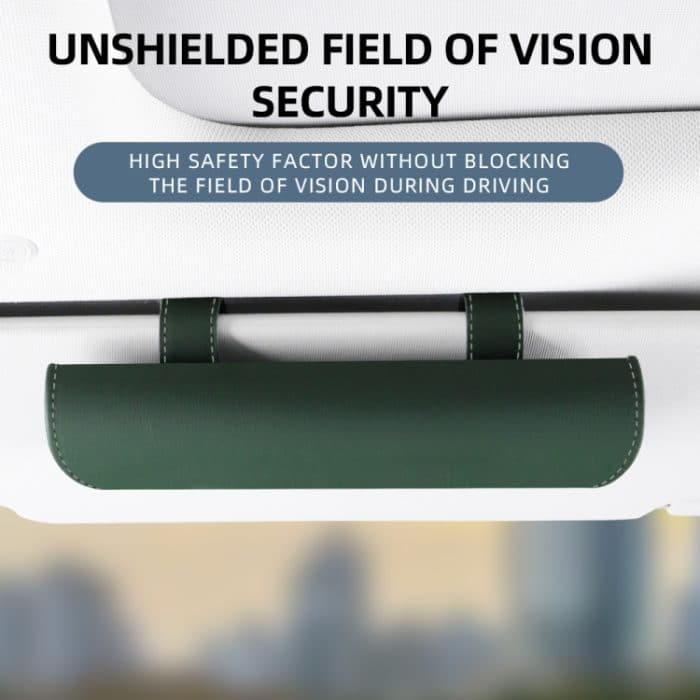 3064 Autobrillen-Aufbewahrungstasche aus Leder mit Napa-Struktur, 3064 (Olive Green), 3064 (Black), 3064 (Grey), 3064 (Brown) – Bild 5