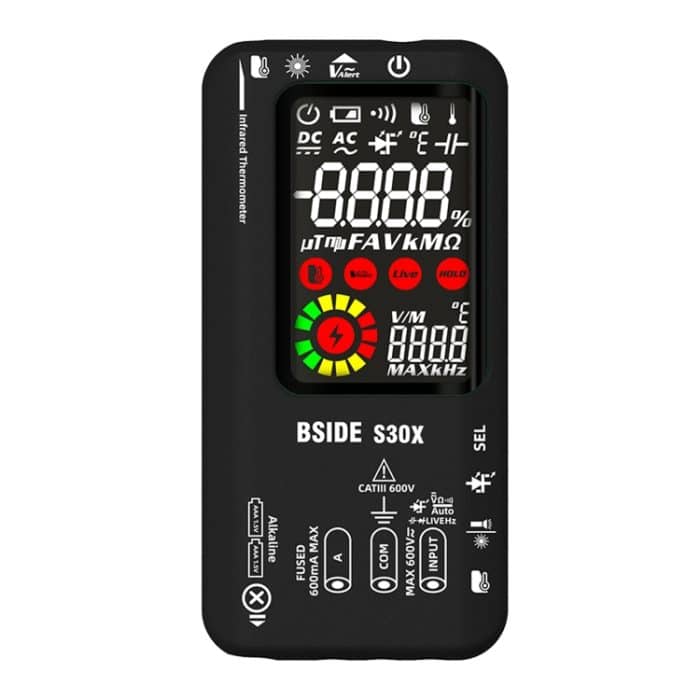 BSIDE S30X Intelligentes Infrarot-Temperaturmess-Multimeter mit Farbbildschirm, S30X (Black) – Bild 2