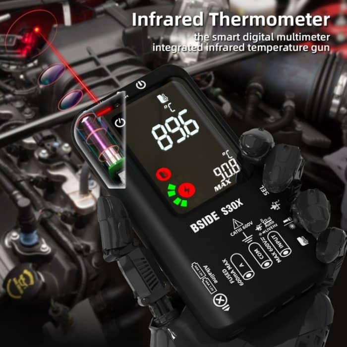 BSIDE S30X Intelligentes Infrarot-Temperaturmess-Multimeter mit Farbbildschirm, S30X (Black) – Bild 7