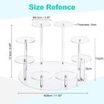 YX034 Cupcake-Regal aus Acryl mit Cartoon-Kuchen-Präsentationsständer – Bild 2