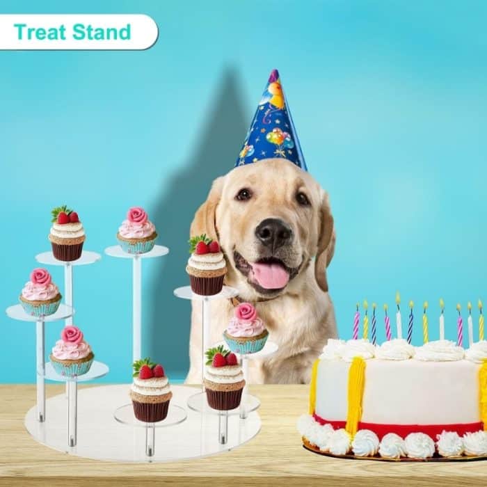 YX034 Cupcake-Regal aus Acryl mit Cartoon-Kuchen-Präsentationsständer – Bild 5