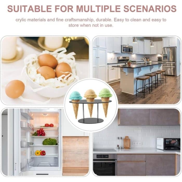 YX035 Eistütenständer aus Acryl, Eisständer – Bild 7