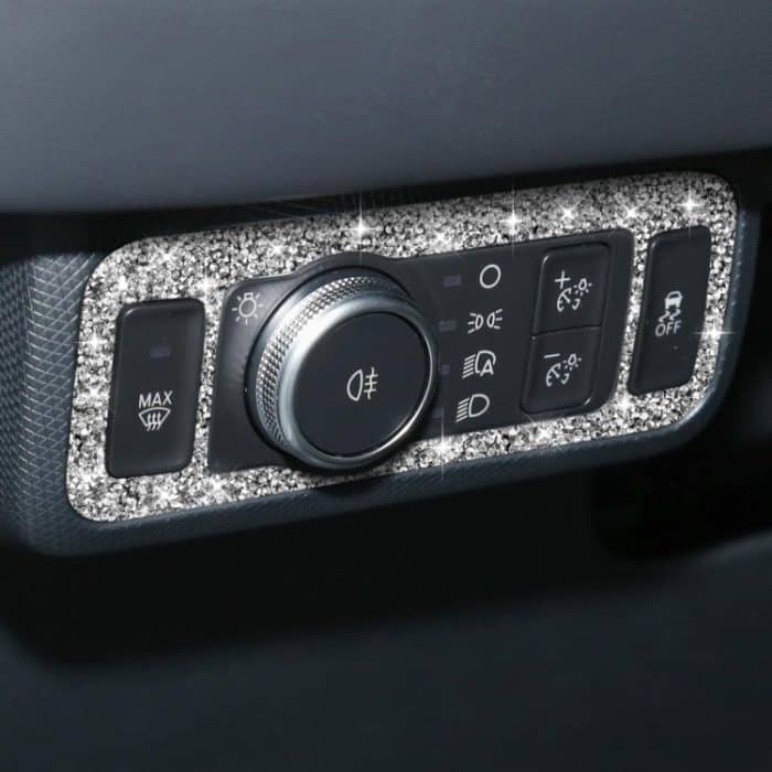 Für Ford Mustang Mach E 2021 Auto Scheinwerfer Schalter Panel Diamant Dekorative Aufkleber – Bild 5