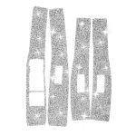 Für Ford Mustang Mach E 2021 4-in-1-Auto-Fensterheber-Panel, Diamant-dekorativer Aufkleber, linker Antrieb – Bild 2