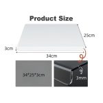 YX048 Transparentes Acryl-Obst-Gemüse-Schneidebrett mit Anti-Rutsch-Matte – Bild 4